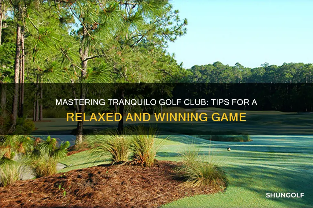how to play tranquilo golf club