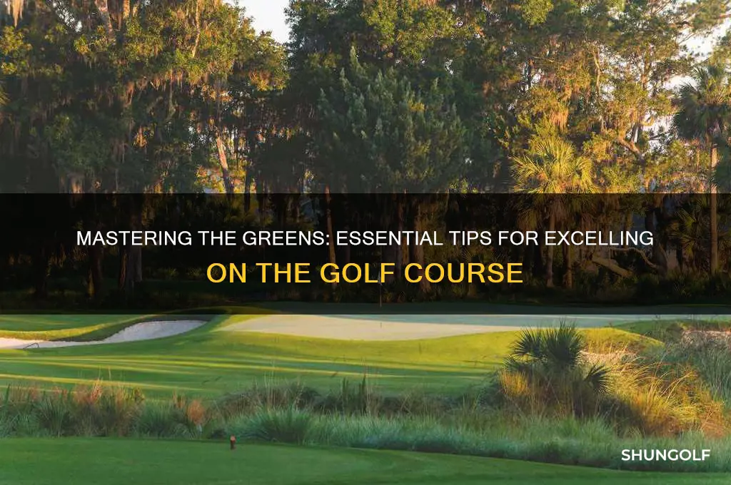 how to play well on golf course