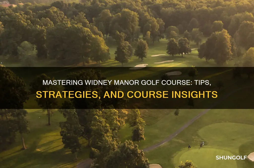 how to play widney manor golf course