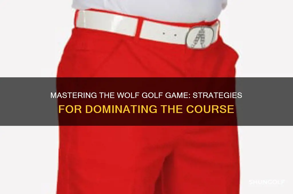 how to play wolf on the golf course