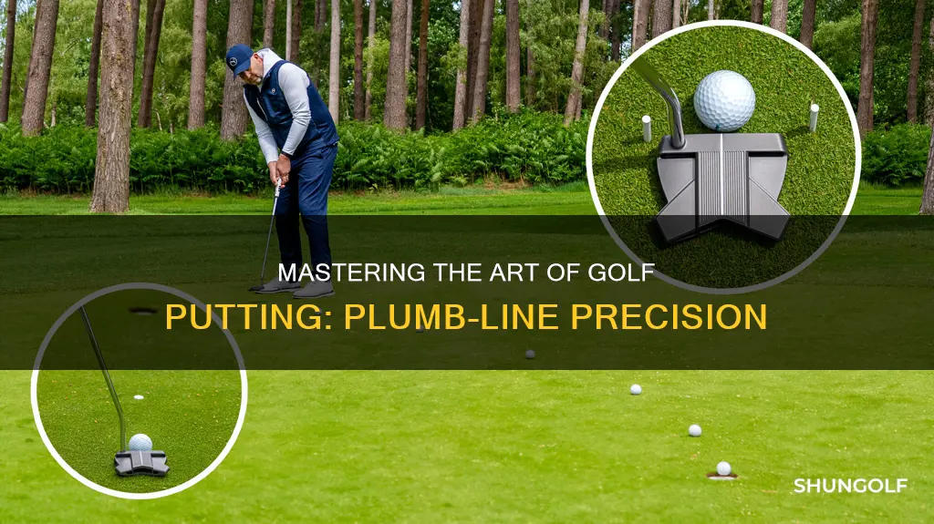 how to plumb a golf putt