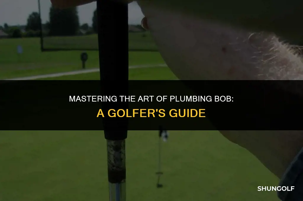 how to plumb bob a golf shot