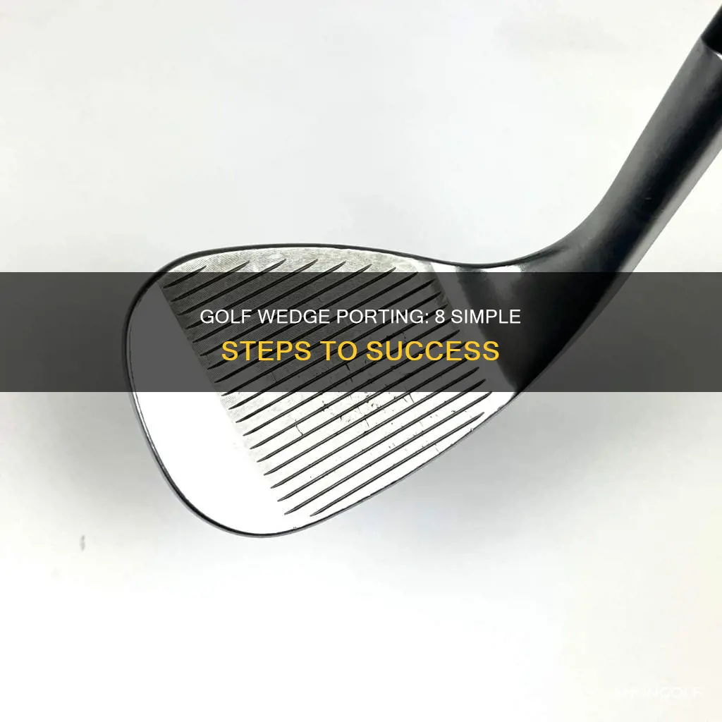 how to port a golf wedge