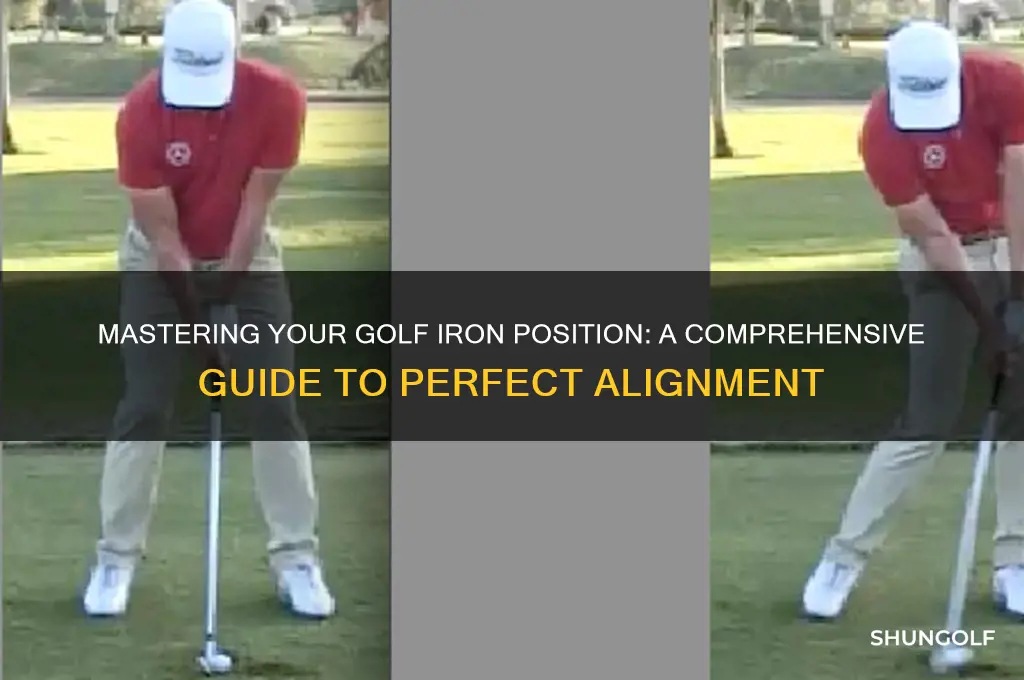 how to position golf iron