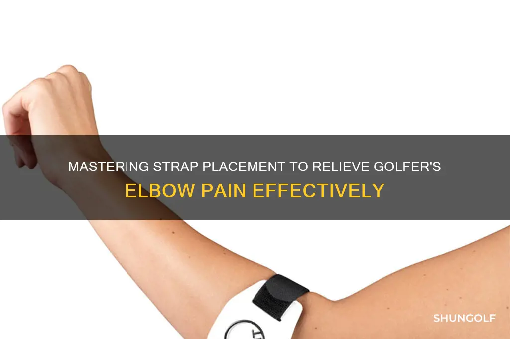 how to position strap for golfer