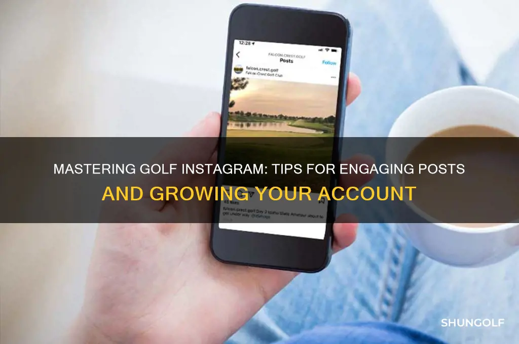 how to post on a golf insta account