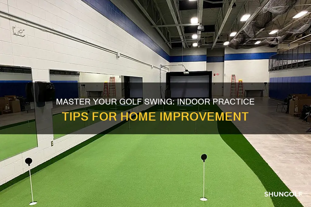 how to practice golf at home indoors