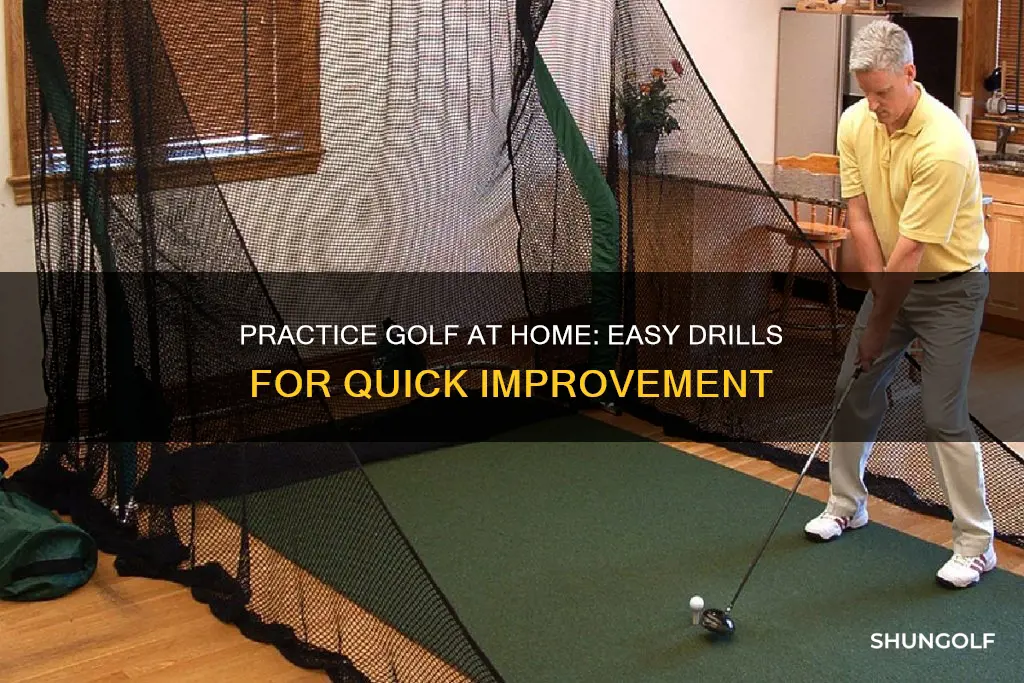 how to practice golf at home