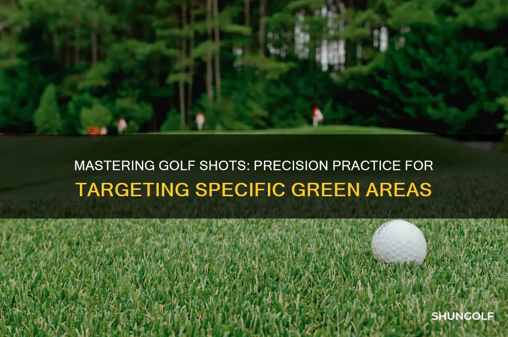how to practice golf to a certain area of green