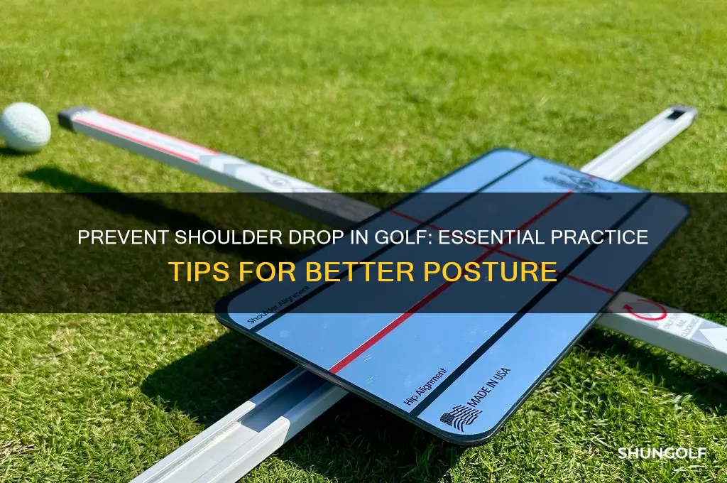 how to practice keep shoulder from dropping golf