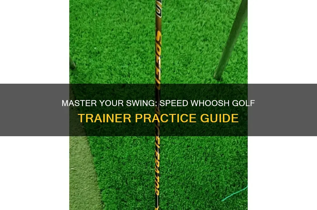 how to practice with the speed whoosh golf trainer