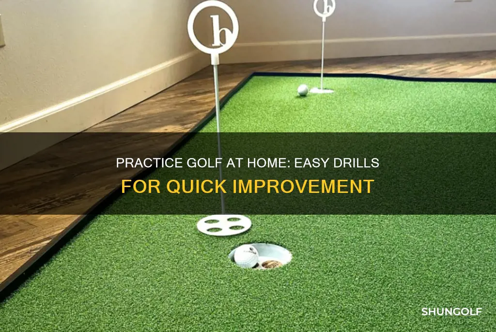 how to practive golf at home