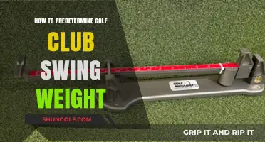 Mastering Your Swing: Predetermining Golf Club Swing Weight