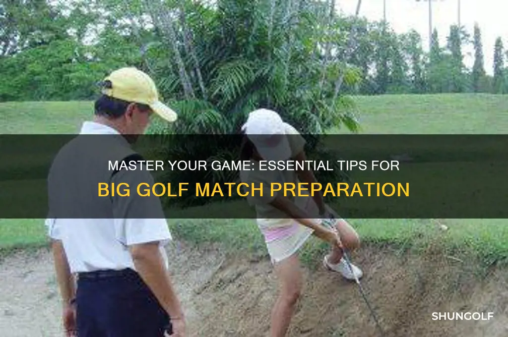 how to prepare for a big golf match