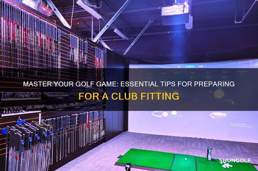 how to prepare for a golf fitting