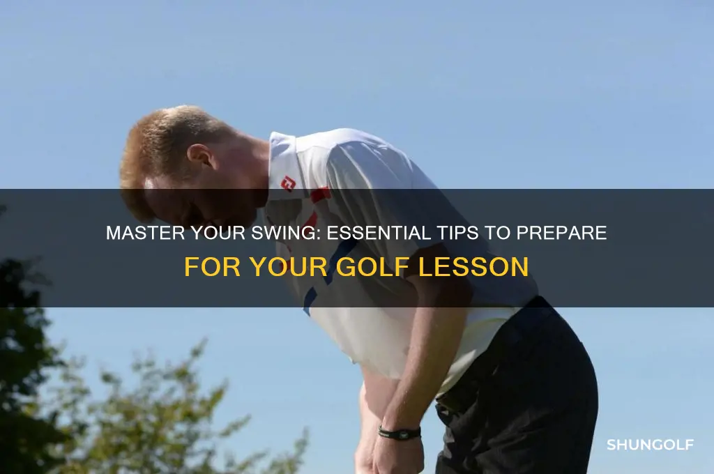 how to prepare for a golf lesson