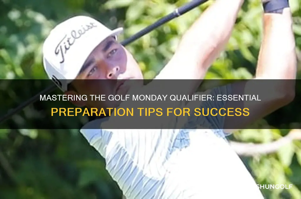 how to prepare for a golf monday qualifier