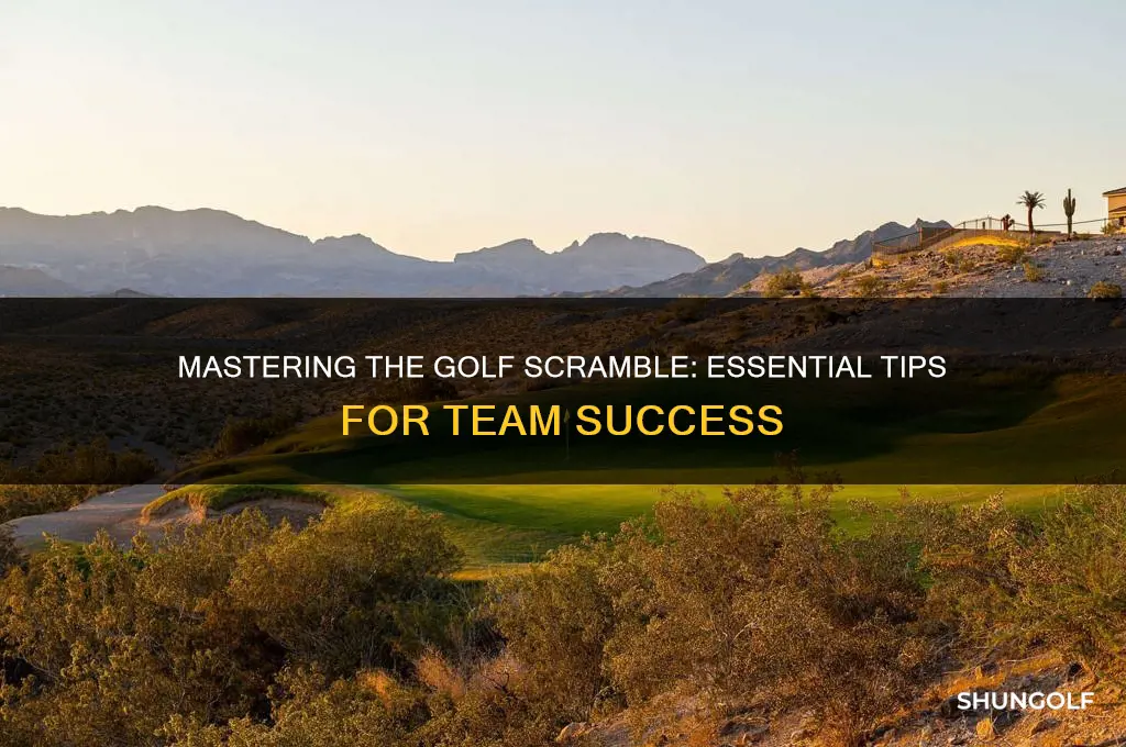 how to prepare for a golf scramble