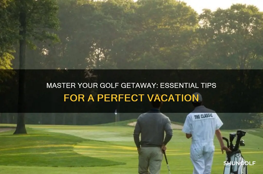 how to prepare for a golf vacation