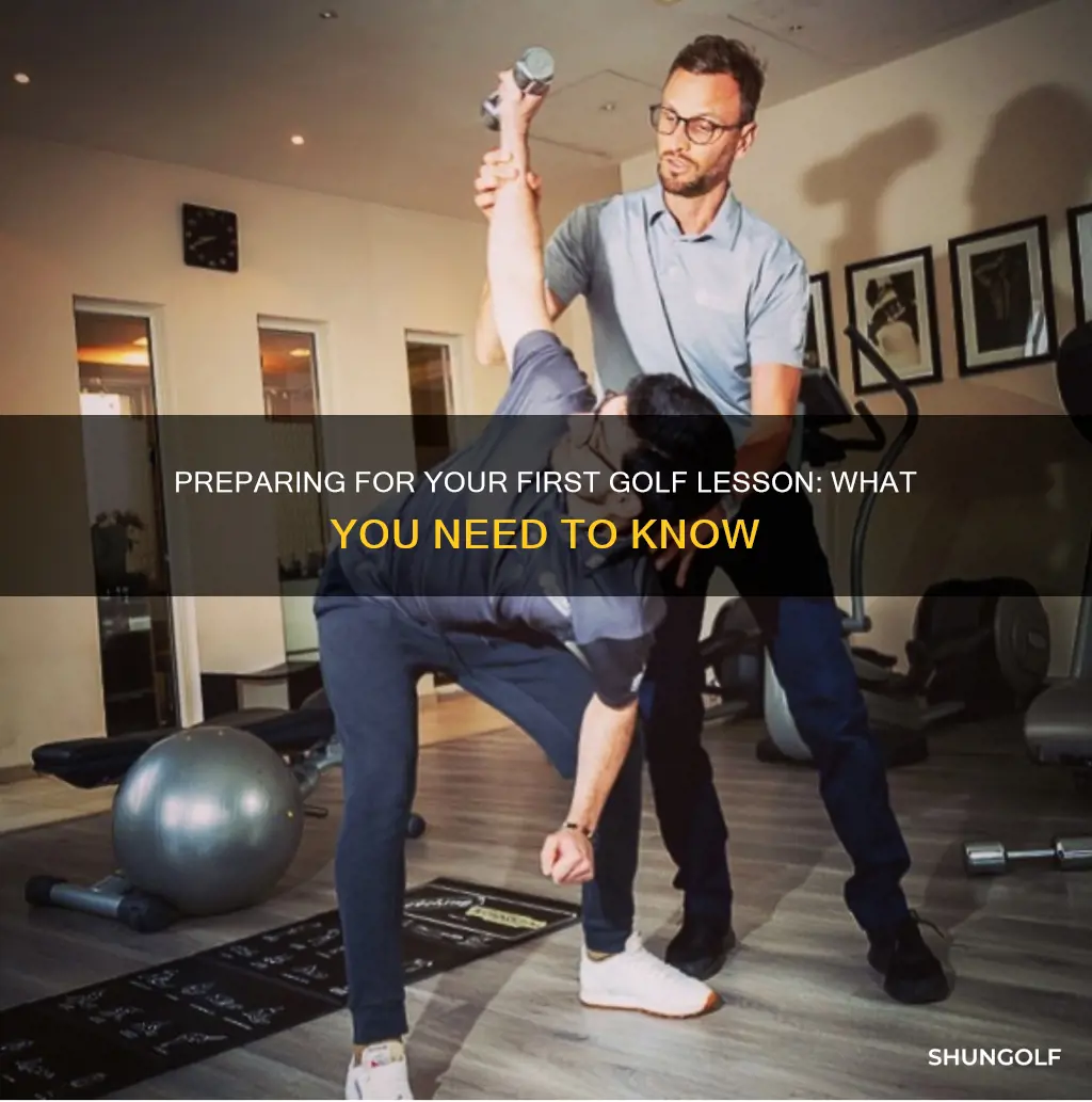 how to prepare for golf lesson