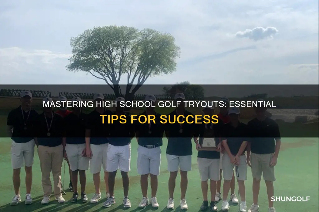 how to prepare for high school golf tryouts