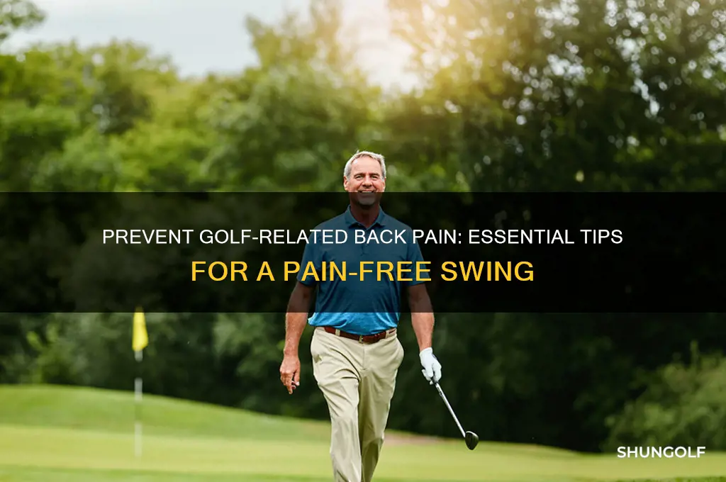 how to prevent back pain from golf