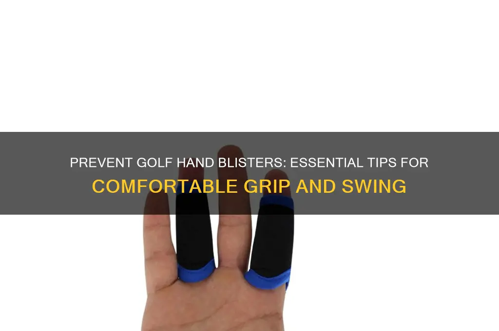 how to prevent blisters on hands from golf