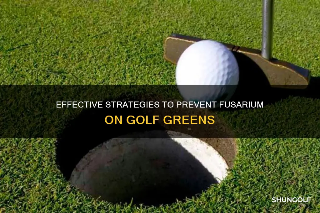 how to prevent fusarium on golf greens