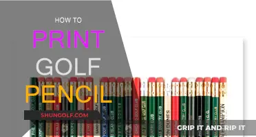 Custom Golf Pencils: Easy Printing Guide