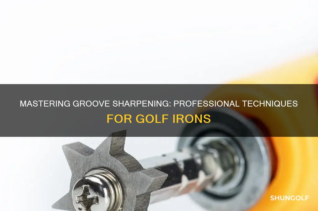 how to professionally sharpen grooves in golf irons