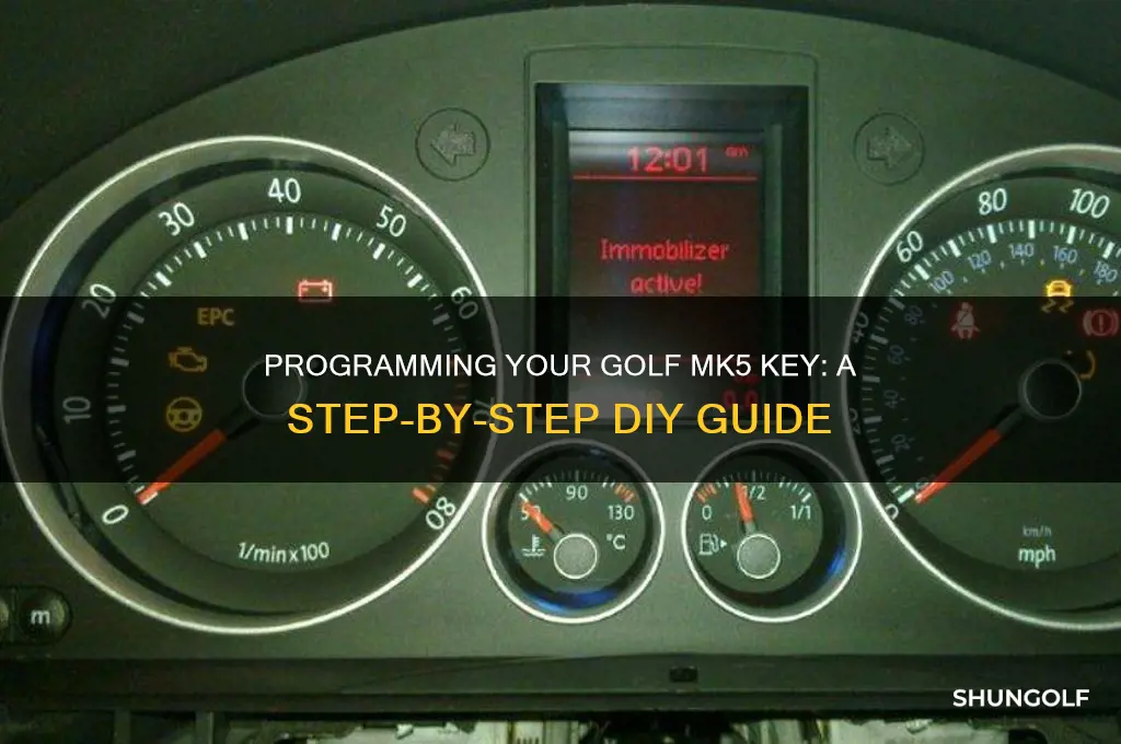 how to program a golf mk5 key