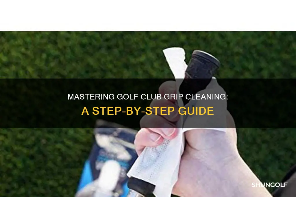 how to properly clean golf club grips