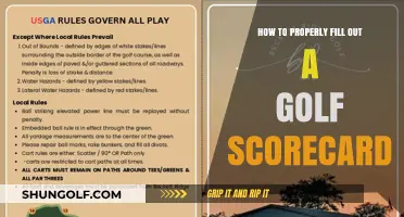 Mastering the Art of Filling Out a Golf Scorecard Accurately