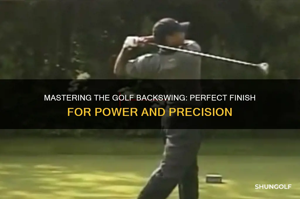 how to properly finish the backswing in golf