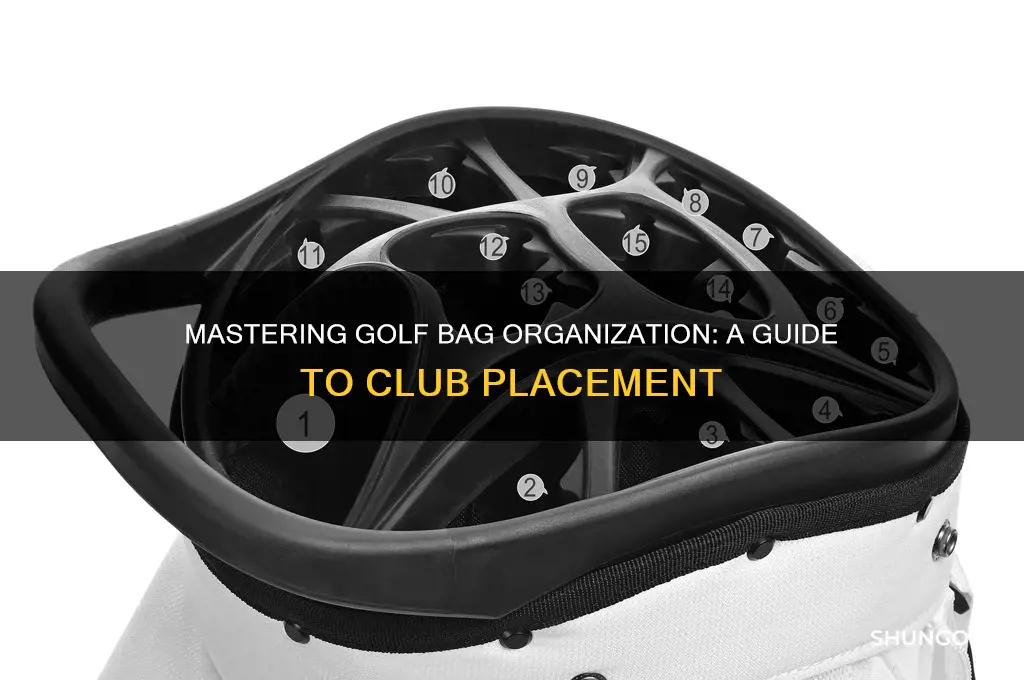 how to properly put clubs in a golf bag