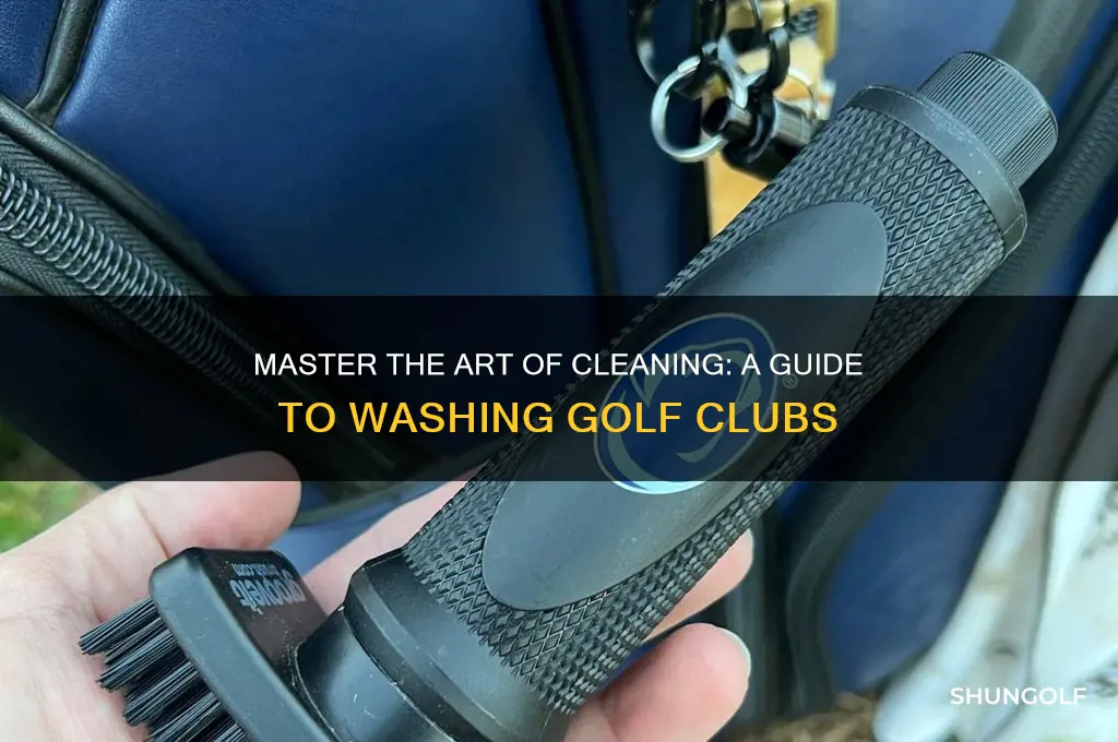 how to properly wash golf clubs