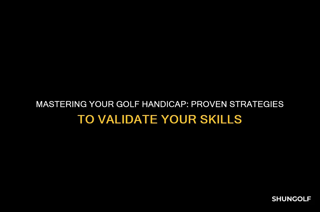 how to prove your golf handicap