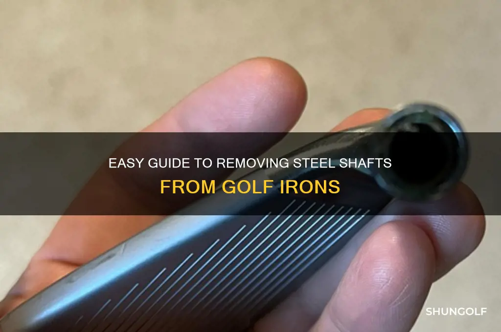 how to pull steel shafts from golf irons