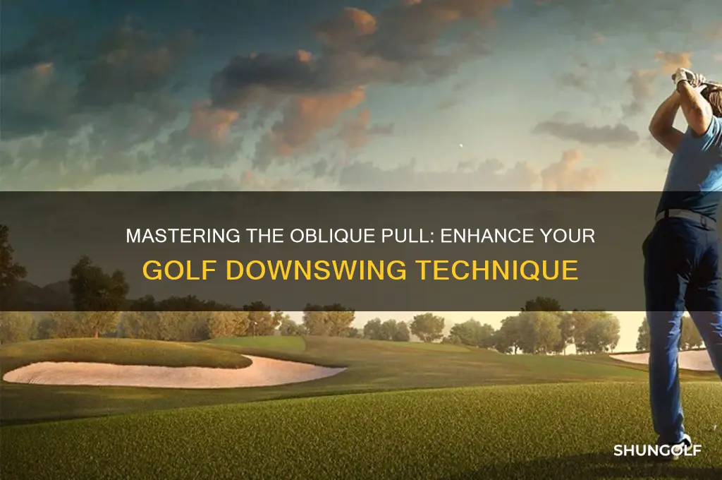 how to pull with oblique on downswing in golf