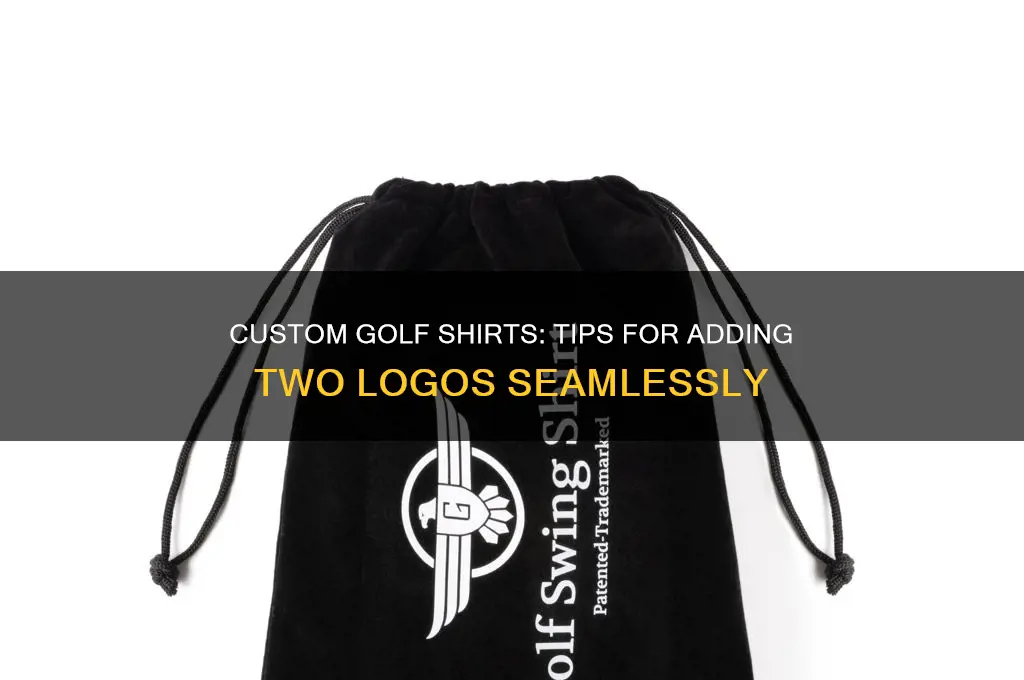 how to put 2 logos on golf shirts