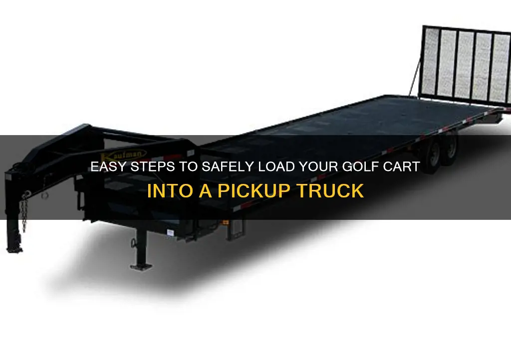 how to put a golf car in a pick up