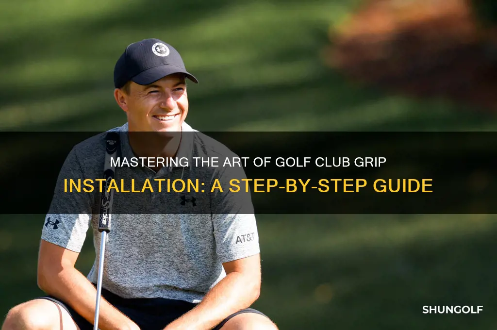 how to put a golf club grip on