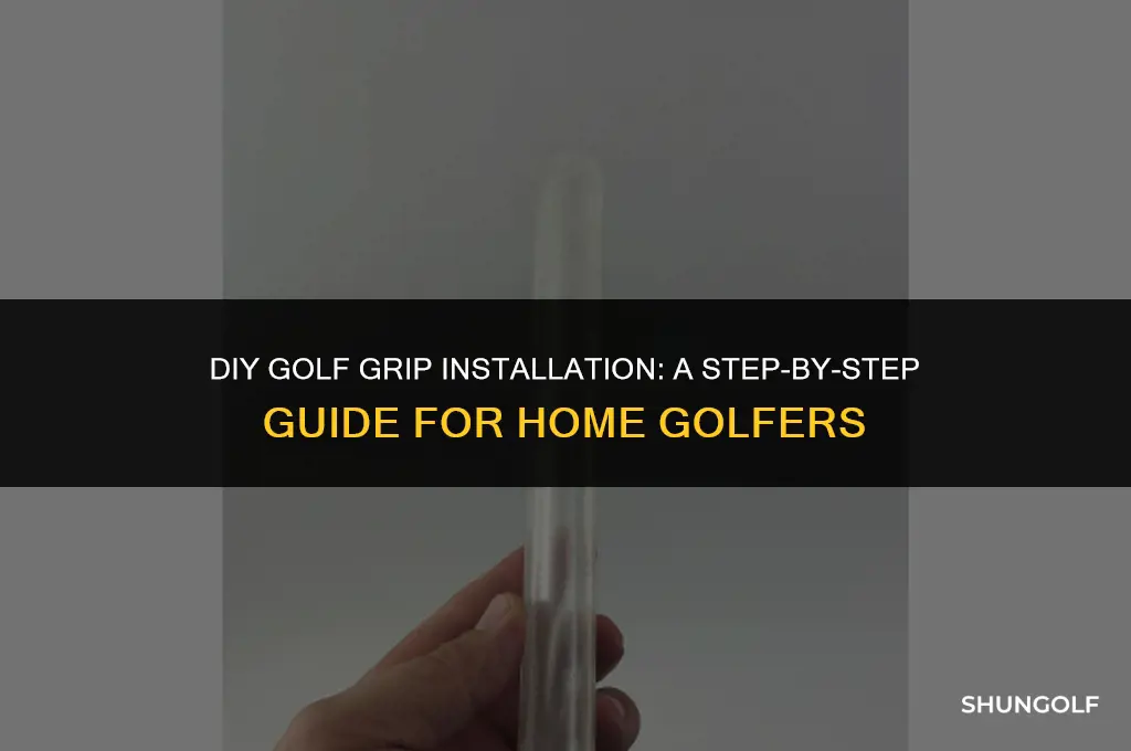 how to put a golf grip on at home