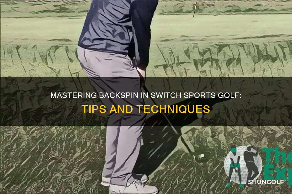 how to put backspin in switch sports golf