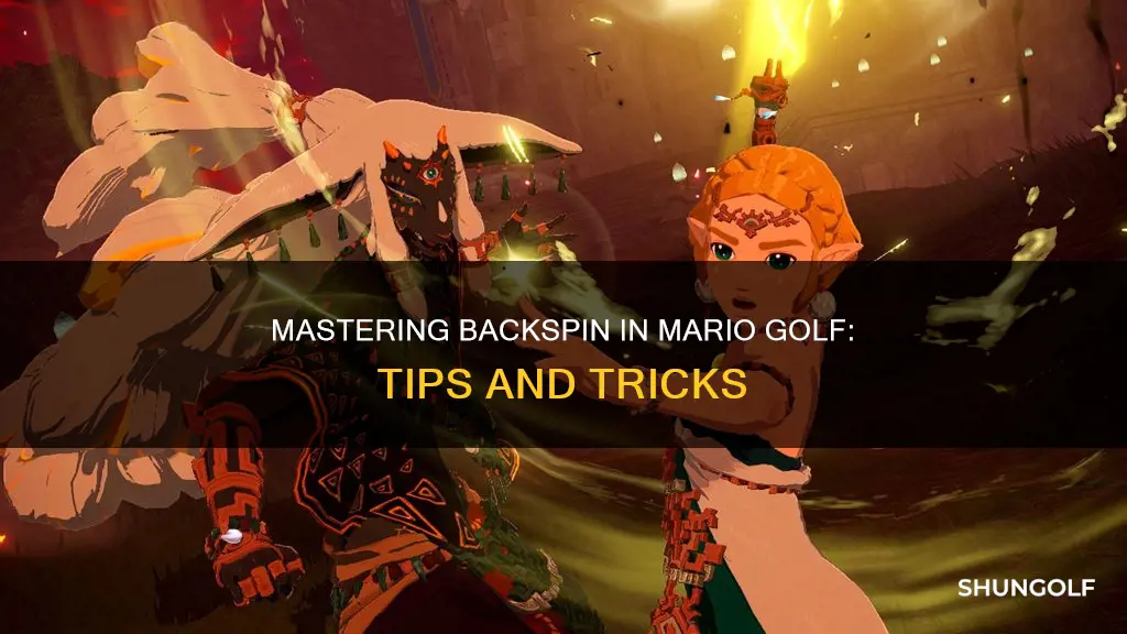 how to put backspin mario golf