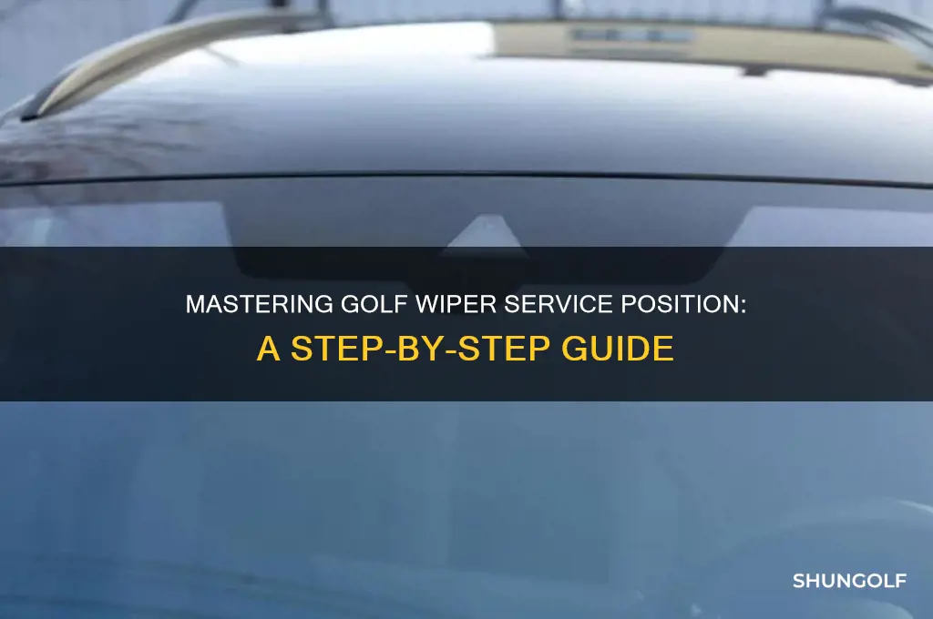 how to put golf wipers in service position