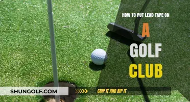 Mastering Golf Club Customization: A Guide to Applying Lead Tape