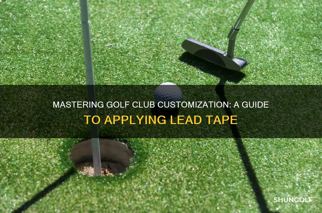 how to put lead tape on a golf club