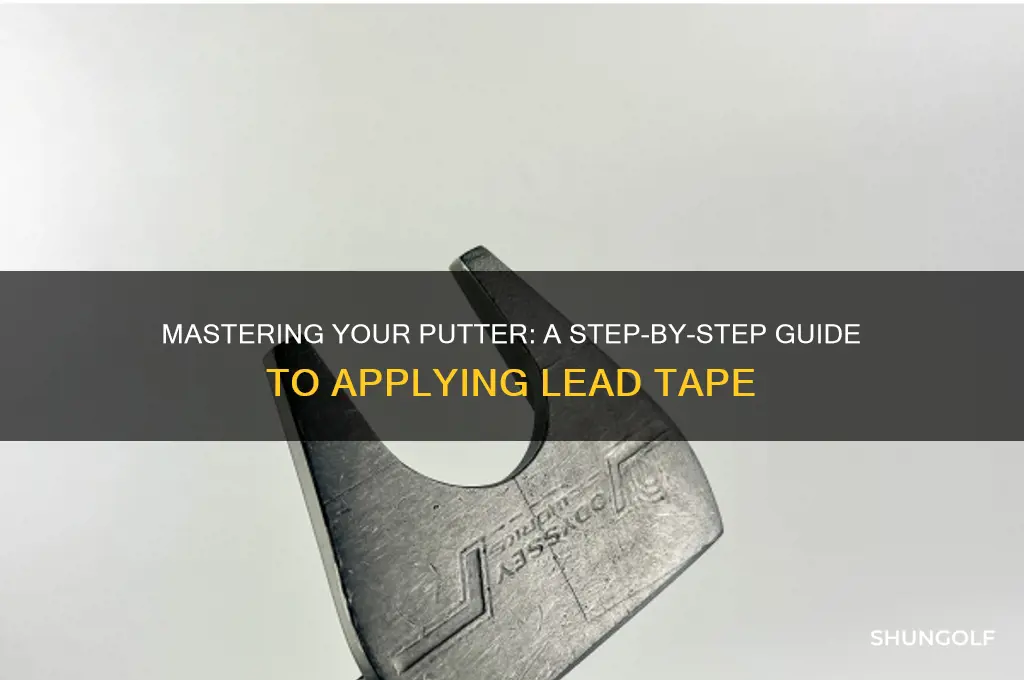 how to put lead tape on golf putter