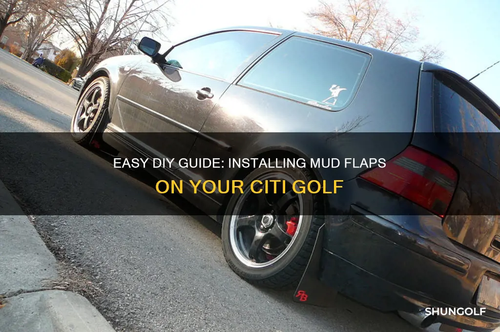 how to put mud flaps on a citi golf